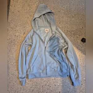 Amnesia Off-Line Men’s Zip-Up Sweater Hoodie - Gray